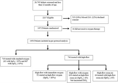 Nasal High Flow in Room Air for Hypoxemic Bronchiolitis Infants